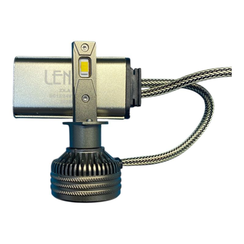 لامپ هدلایت خودرو لنزو مدل zxa 4300k رنگ نور فابریک پایه h1 بسته دو عددی